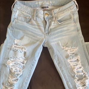 American Eagle Ripped Jeans.